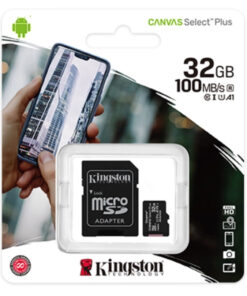 Tarjeta Micro SD 32GB Kingston Canvas Select Plus C10 - 100MBS